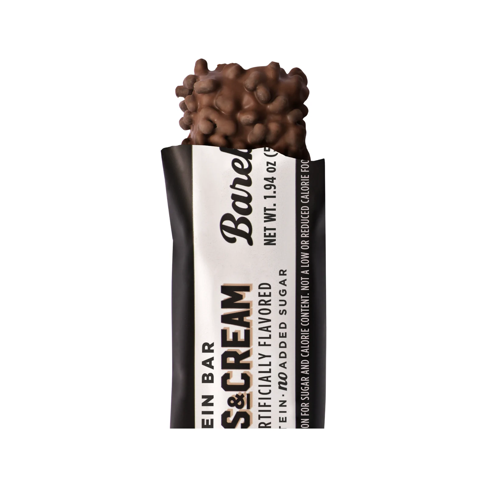 Barebells Protein Bar package on a white background