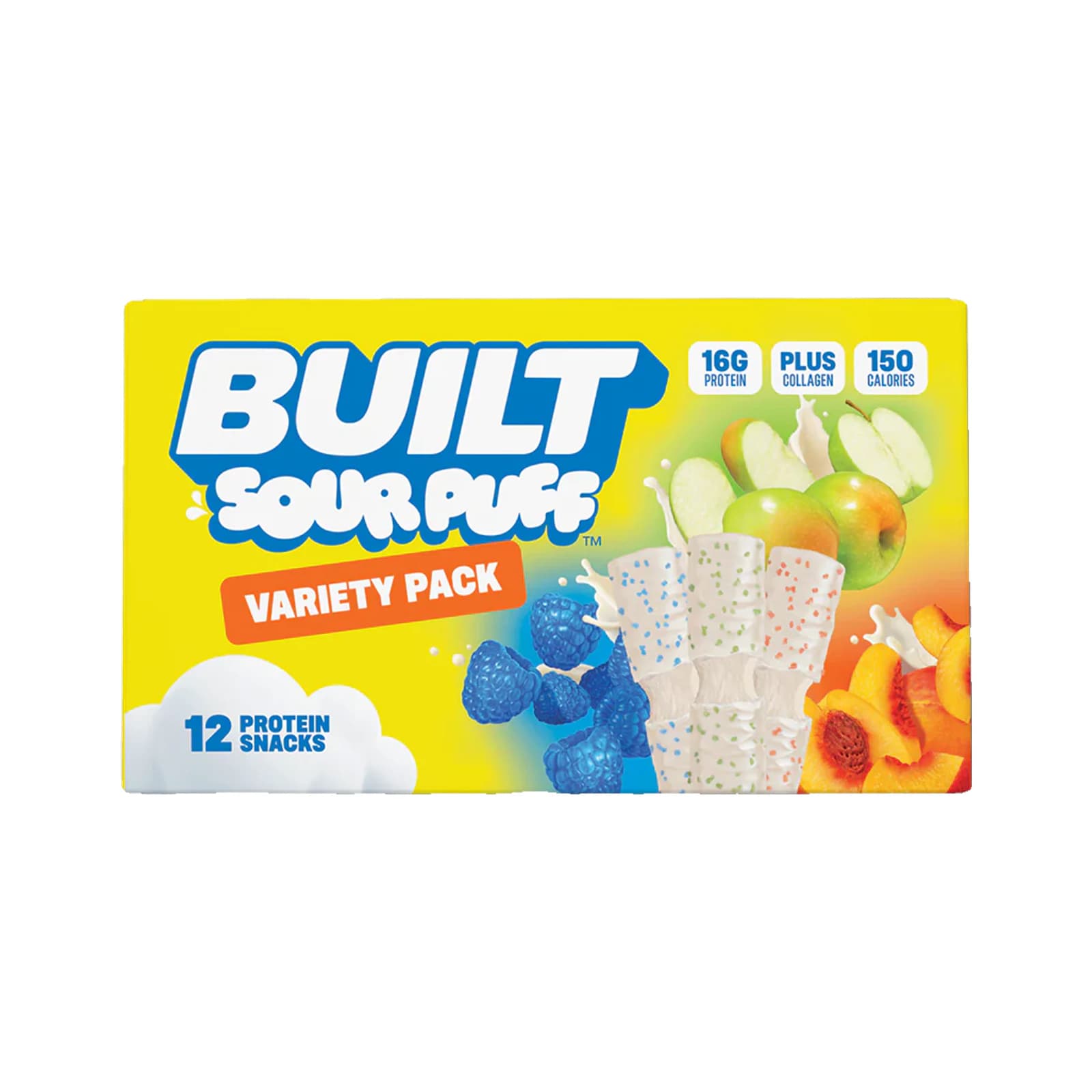 Built Sour Puff Protein Bar package on a white background