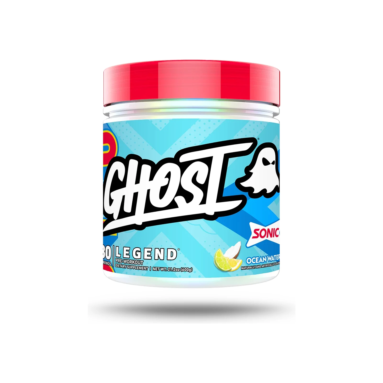 Ghost Legend V4 Pre-Workout package on a white background