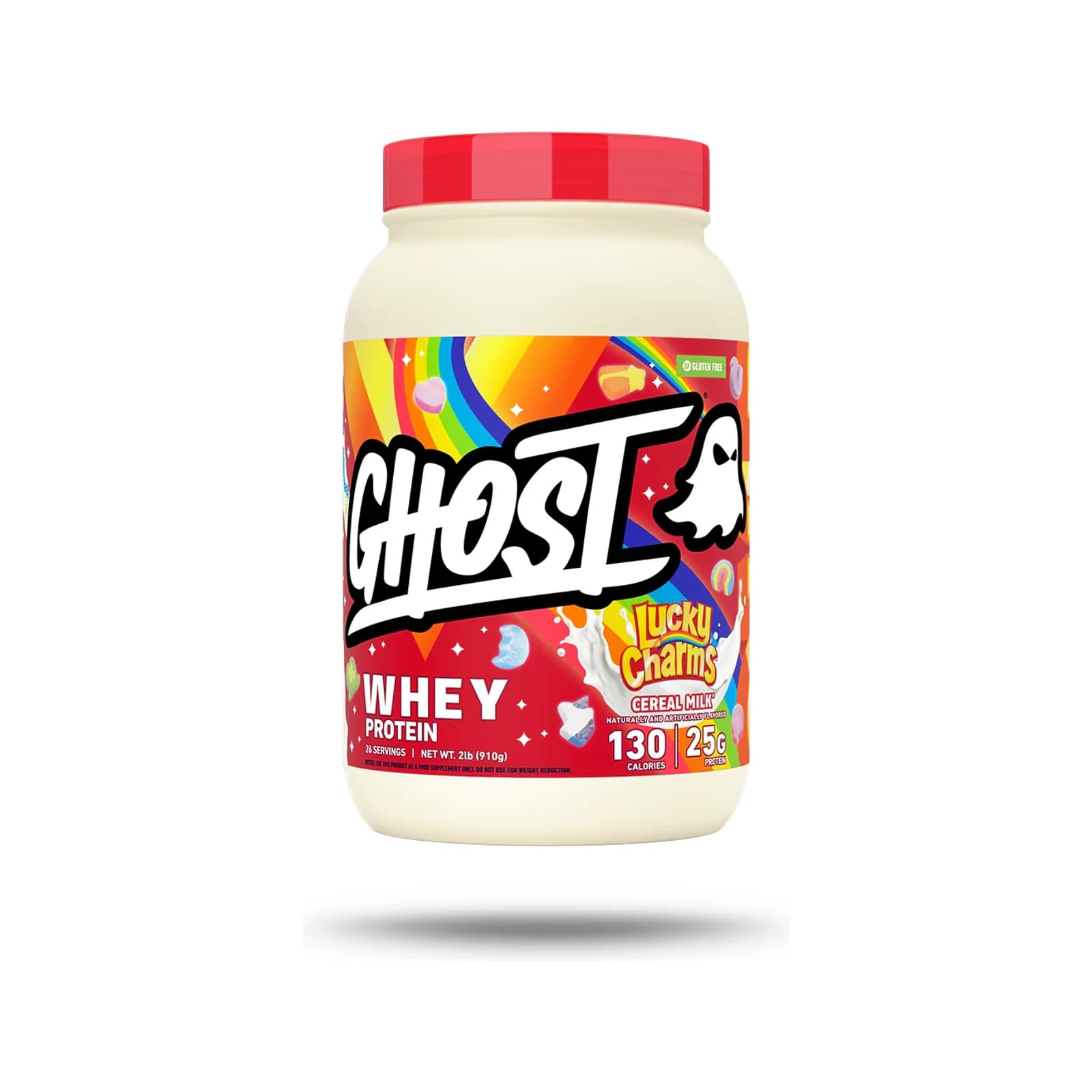 Ghost Whey Protein package on a white background