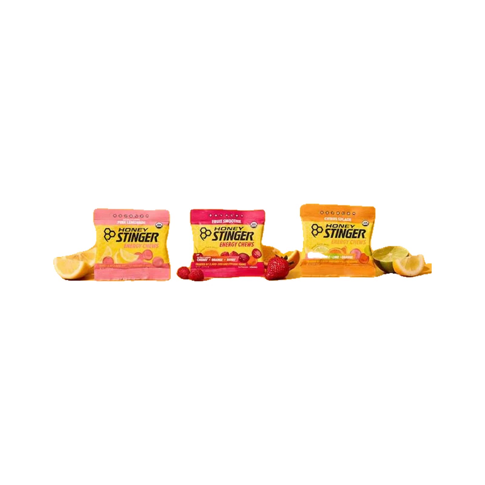 Honey Stinger Energy Chews package on a white background