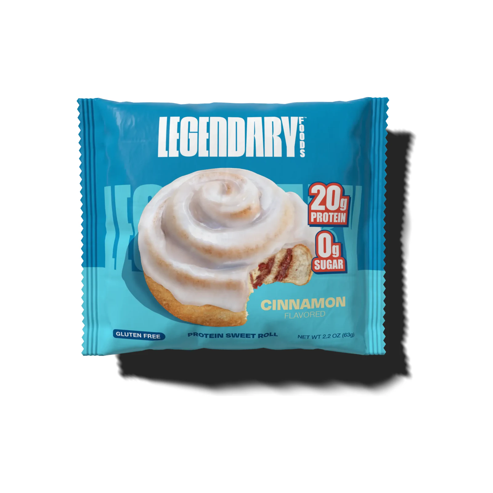Legendary Foods Protein Sweet Roll package on a white background