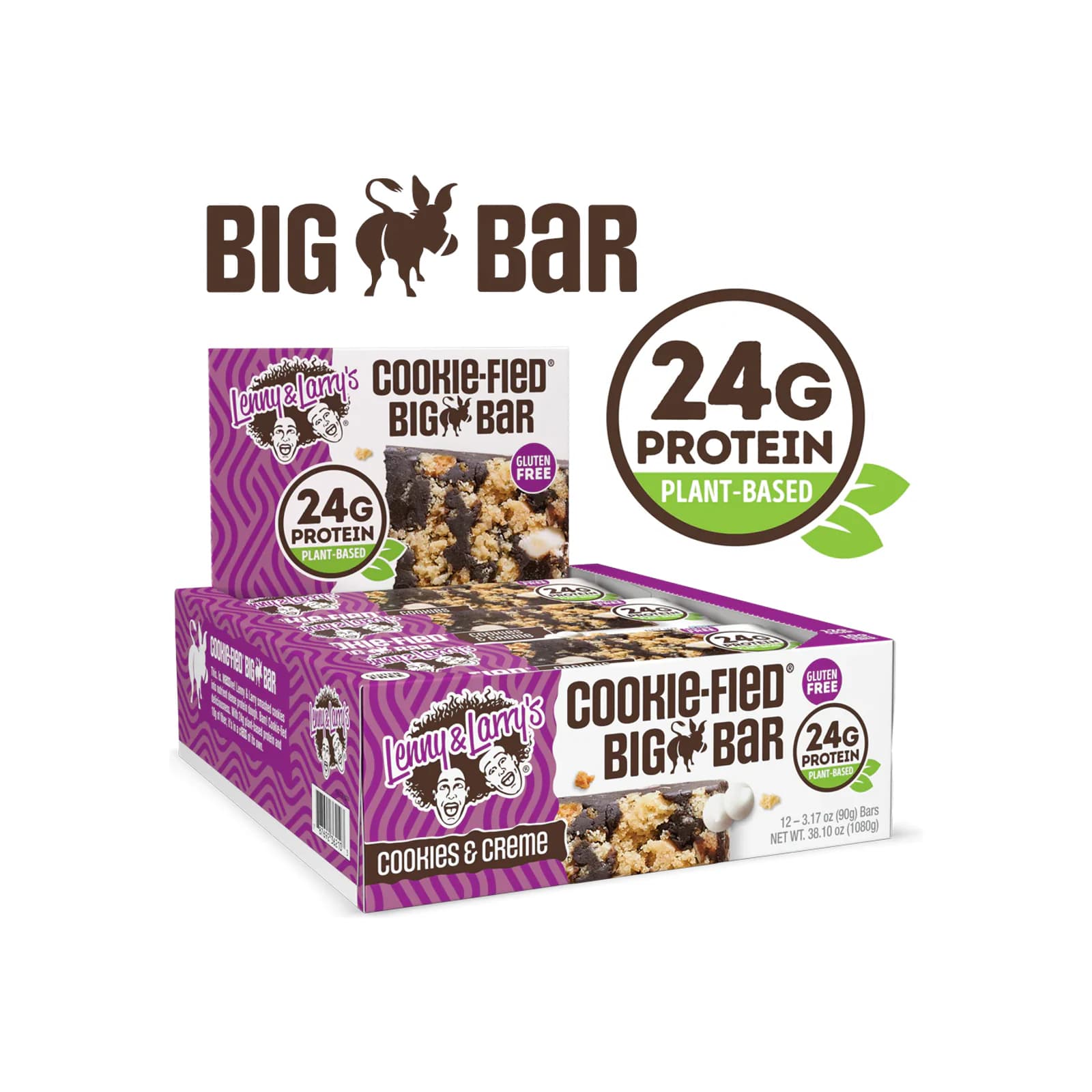 Lenny & Larry's Cookie-fied Big Bar package on a white background