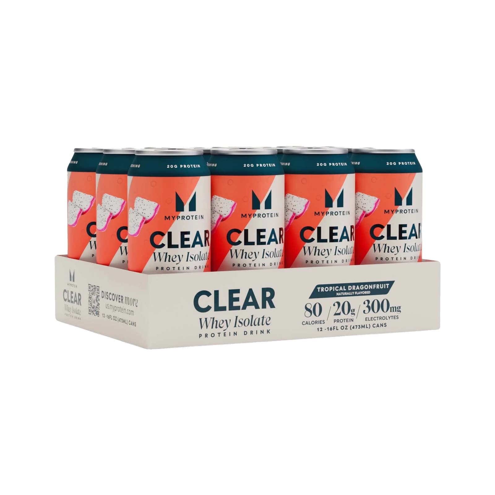 Myprotein Clear Whey Protein RTD package on a white background