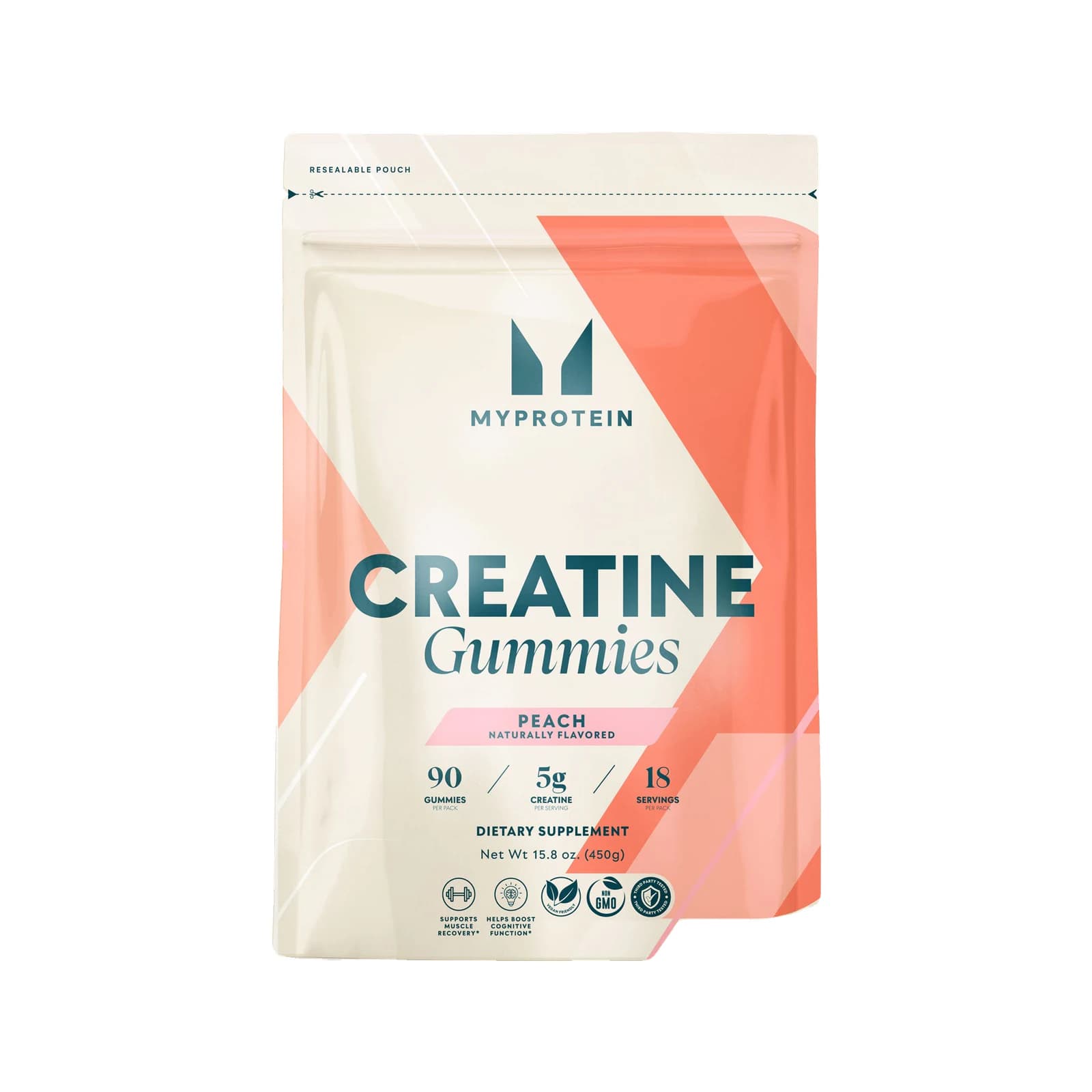 Myprotein Creatine Gummies package on a white background