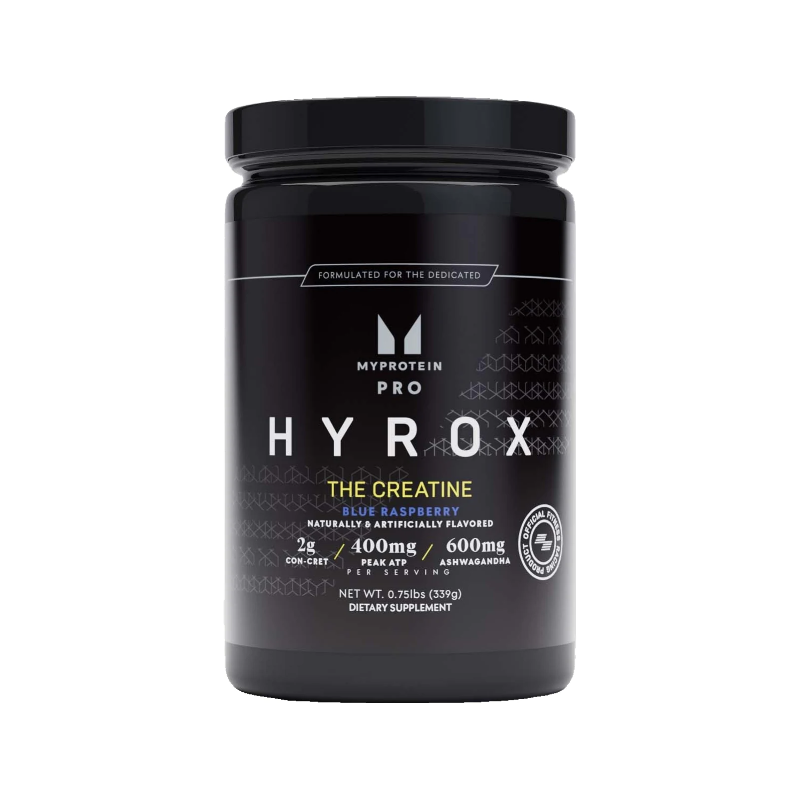 Myprotein Hyrox THE Creatine package on a white background