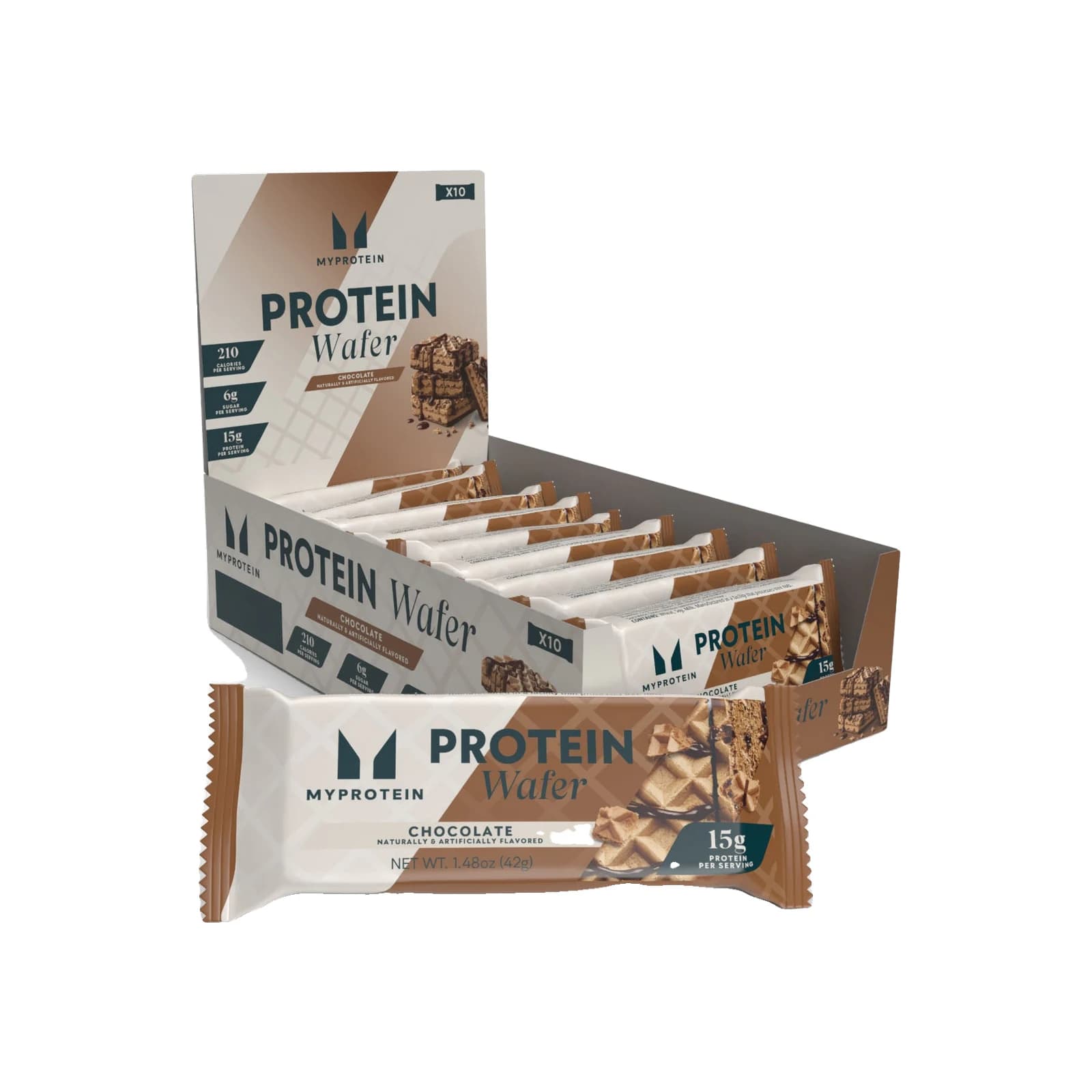 Myprotein Protein Wafers package on a white background