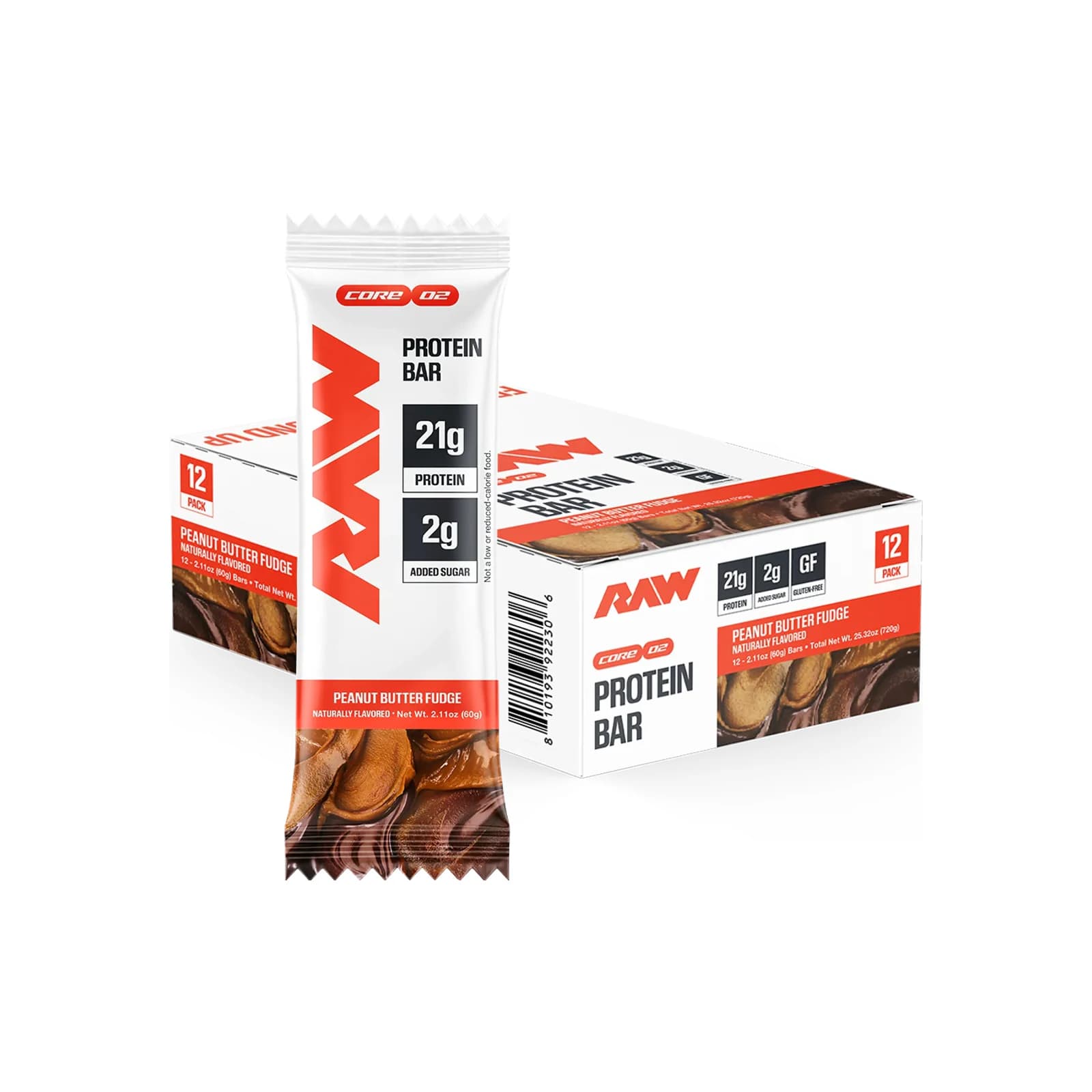 Raw Nutrition Protein Bar package on a white background