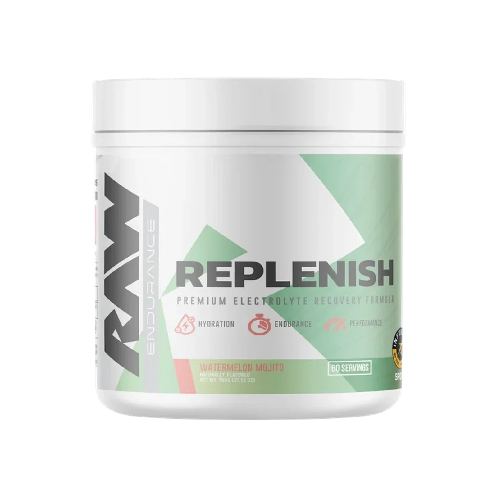 Raw Nutrition Replenish Electrolytes package on a white background