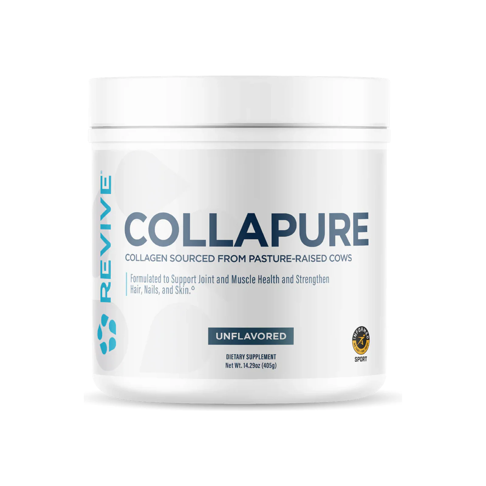 Revive MD Beef Collagen Powder package on a white background