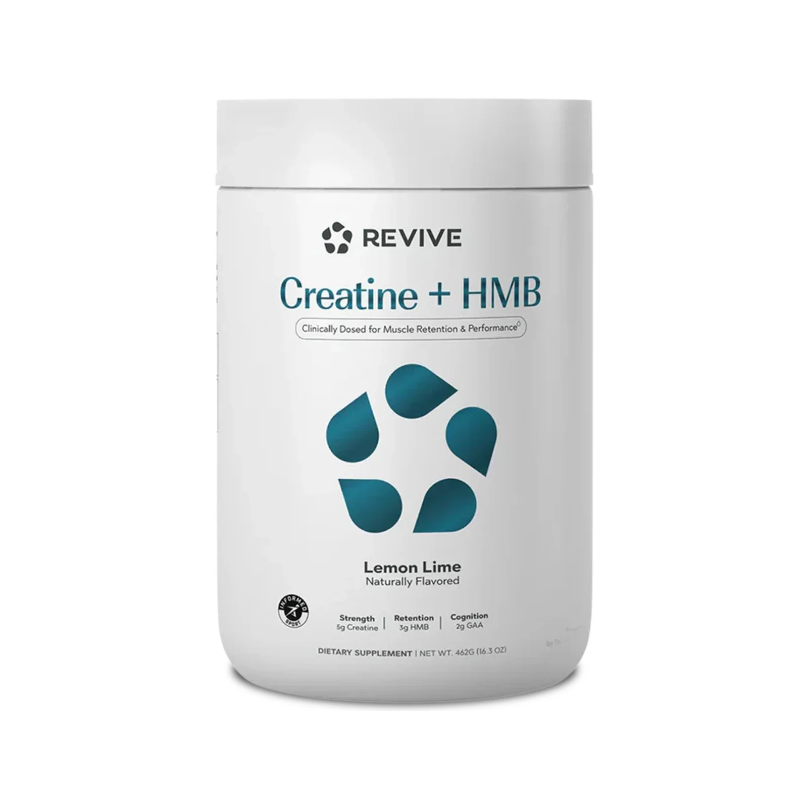 Revive MD Creatine + HMB package on a white background