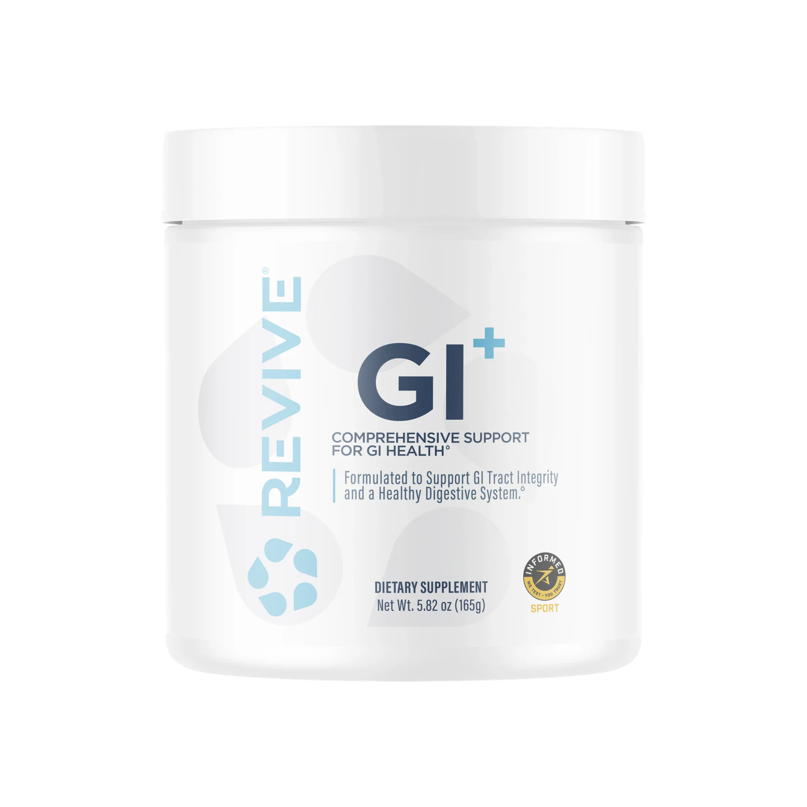 Revive MD GI+ Gut Repair Powder package on a white background