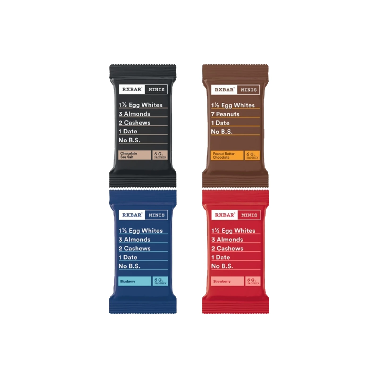 RXBAR Minis Variety Pack package on a white background