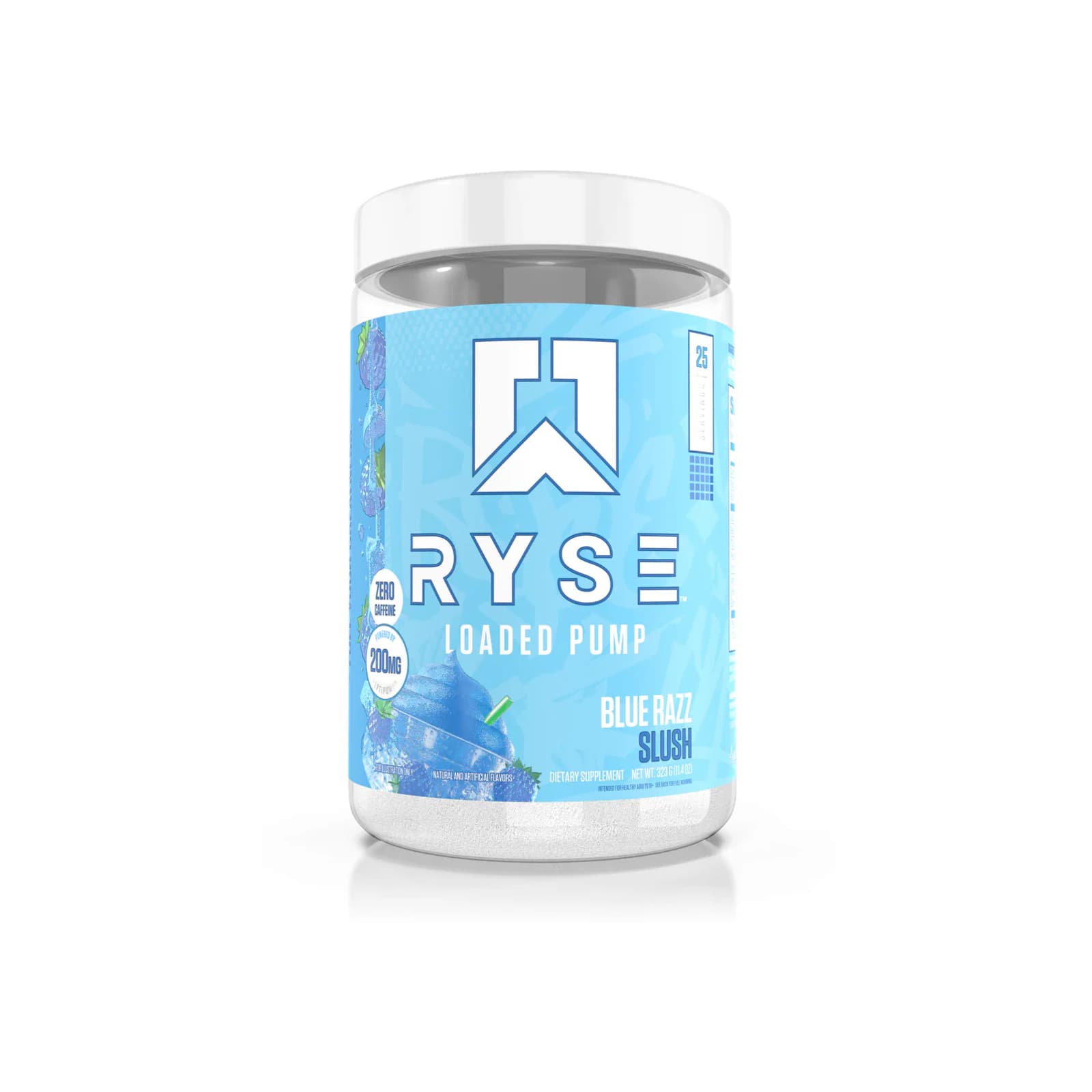 RYSE Loaded Pump Pre-Workout package on a white background