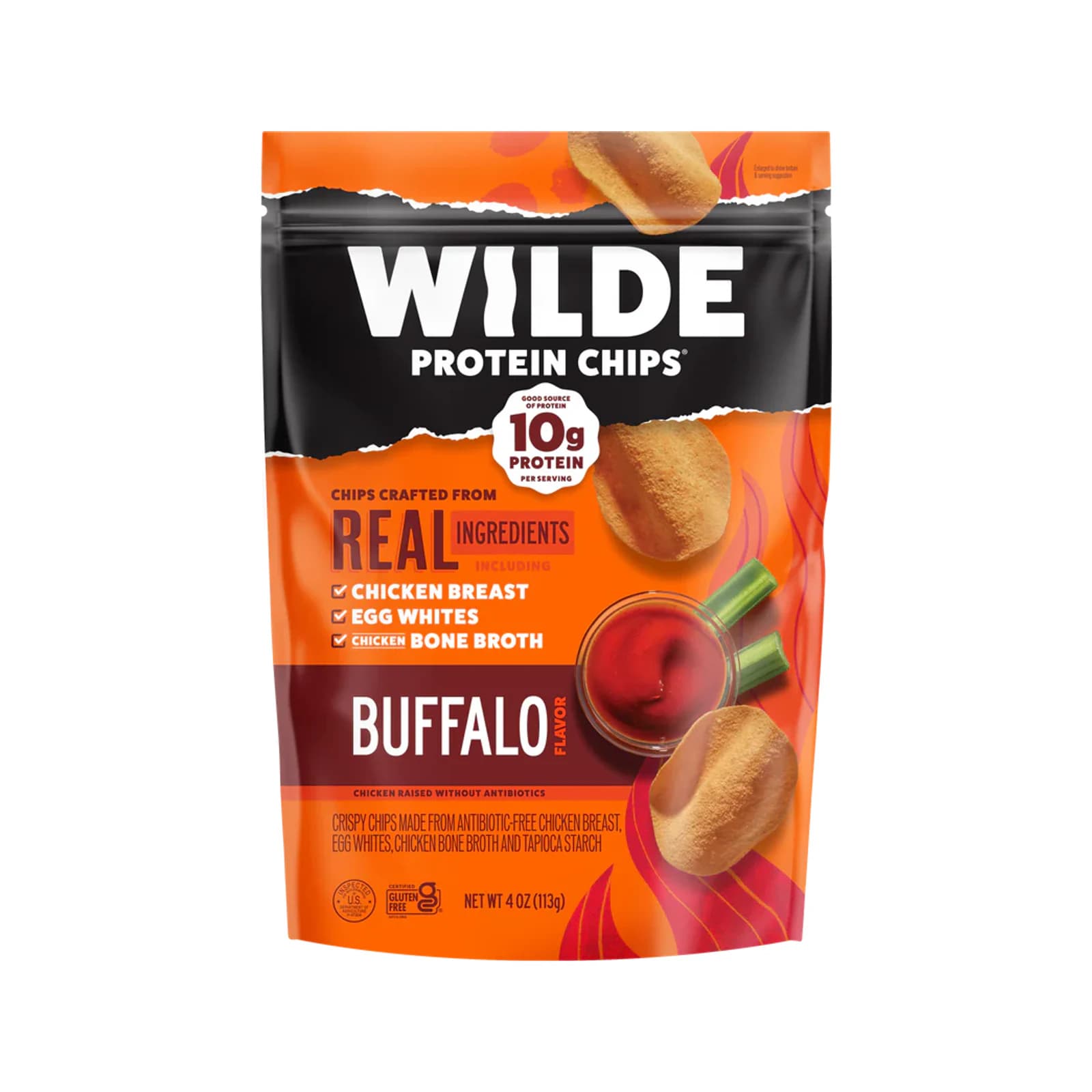 Wilde Protein Chips package on a white background